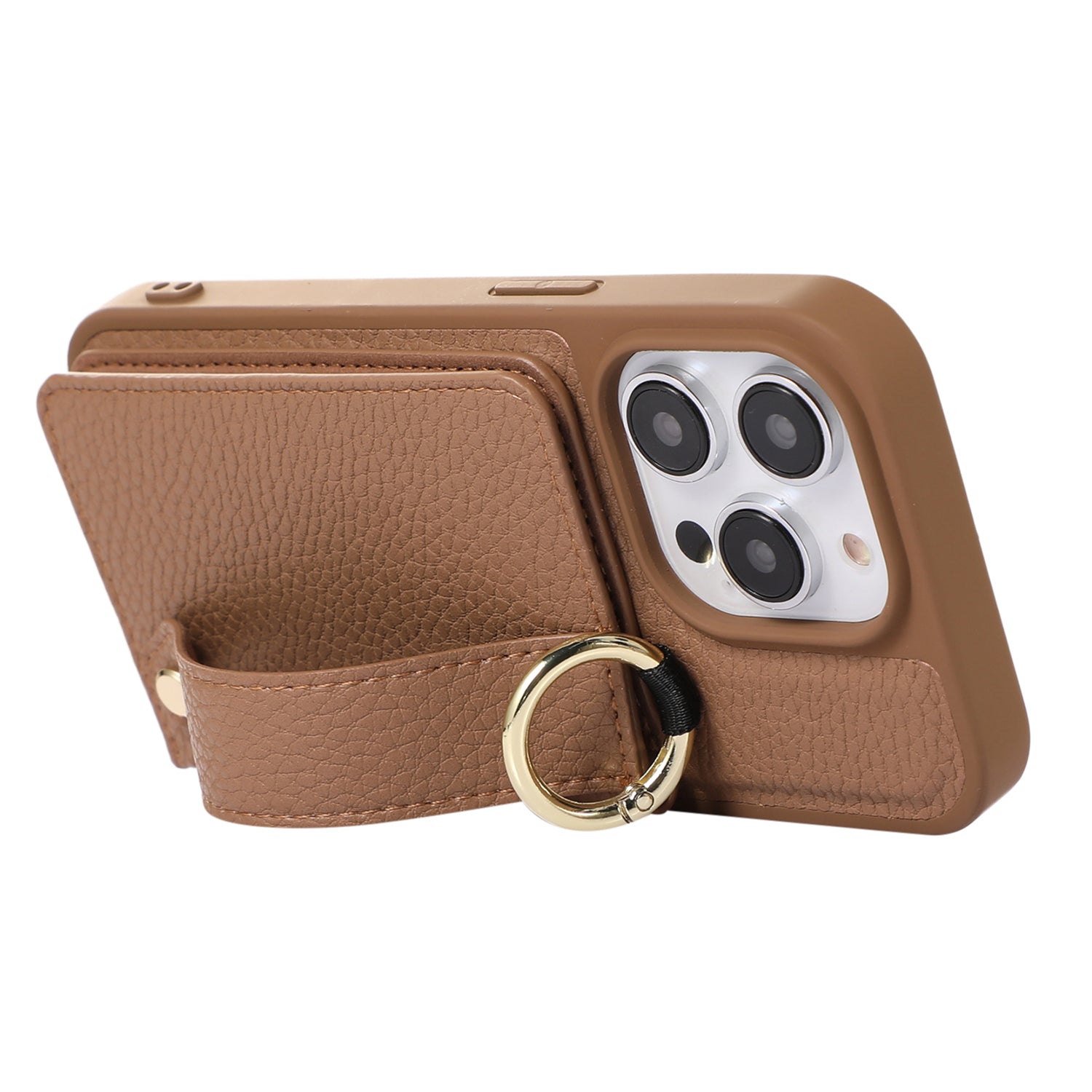 For iPhone 14 Pro Max Hand Strap Kickstand Phone Case Card Holder Leather TPU Cover with Shoulder Strap For iPhone 14 Pro Max Hand Strap Kickstand Phone Case Card Holder Leather TPU Cover with Shoulder Strap